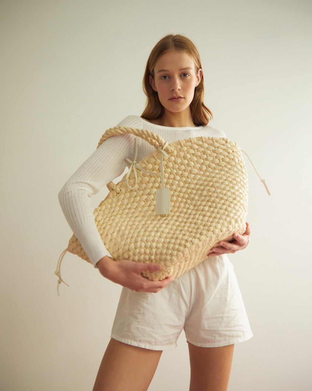 BRIE LEON Straw Basket Tote