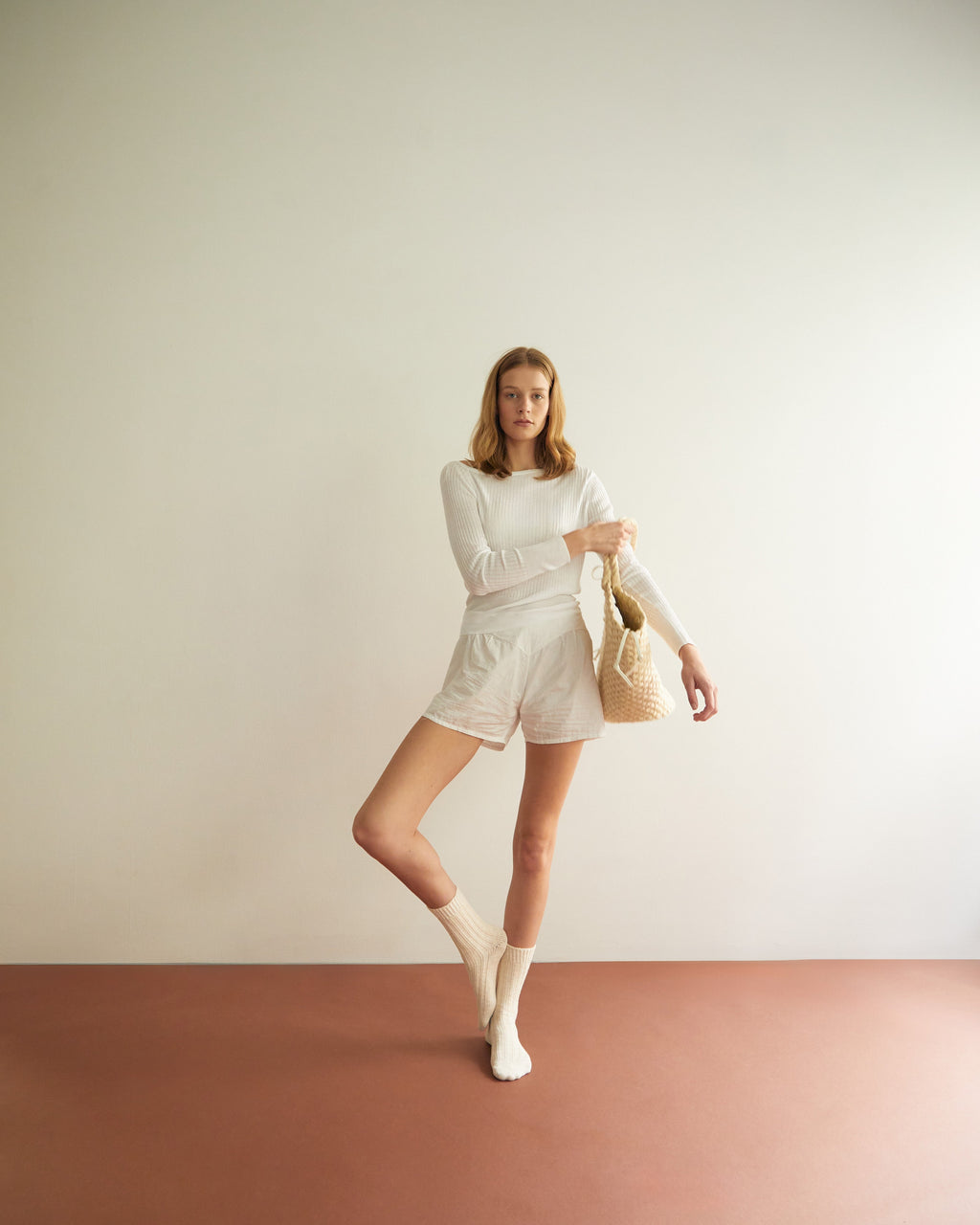 BRIE LEON Straw Basket Tote
