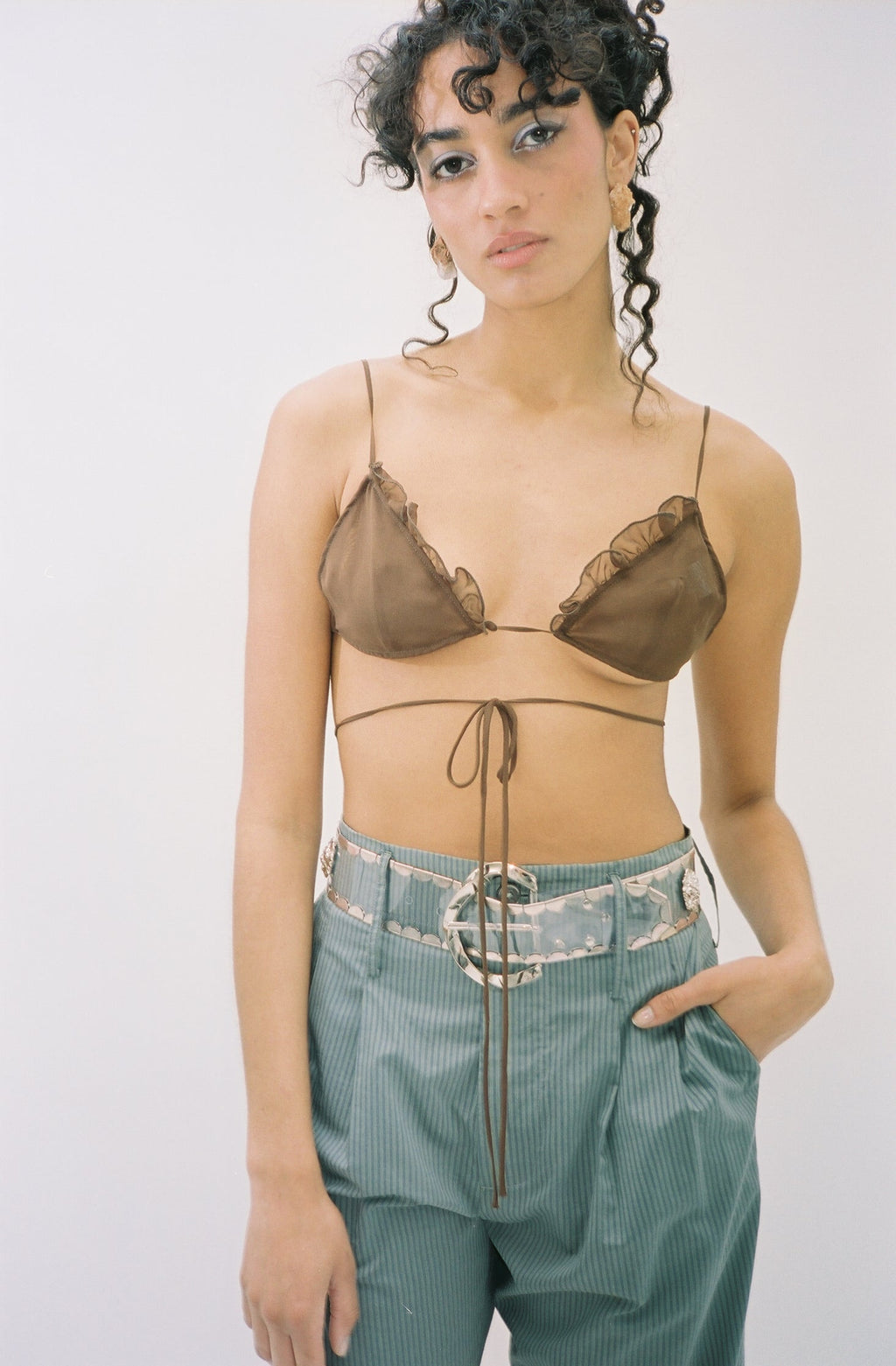 Maryam Nassir Zadeh Cadallic Bra - Bronze