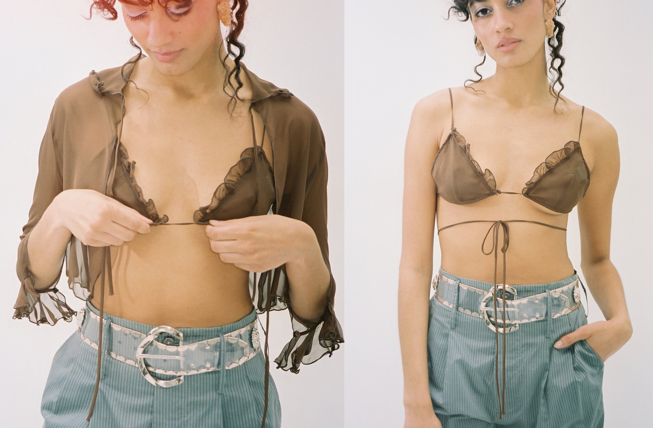 Maryam Nassir Zadeh Cadallic Bra - Bronze