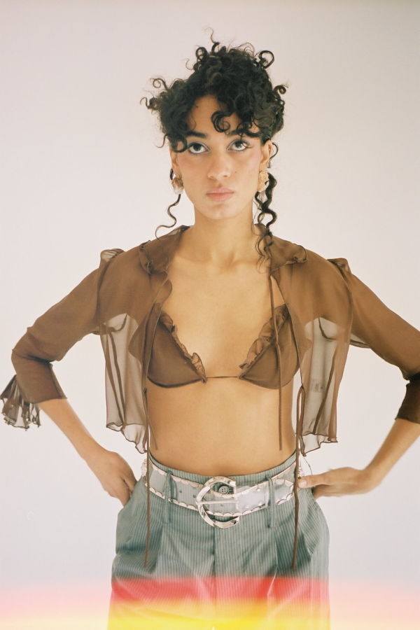 Maryam Nassir Zadeh Cadallic Bra - Bronze