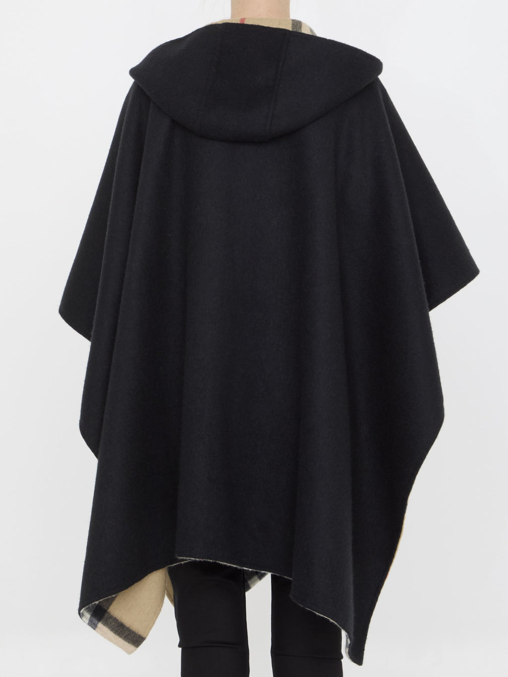 Burberry Cashmere Cape - Black/Neutrals