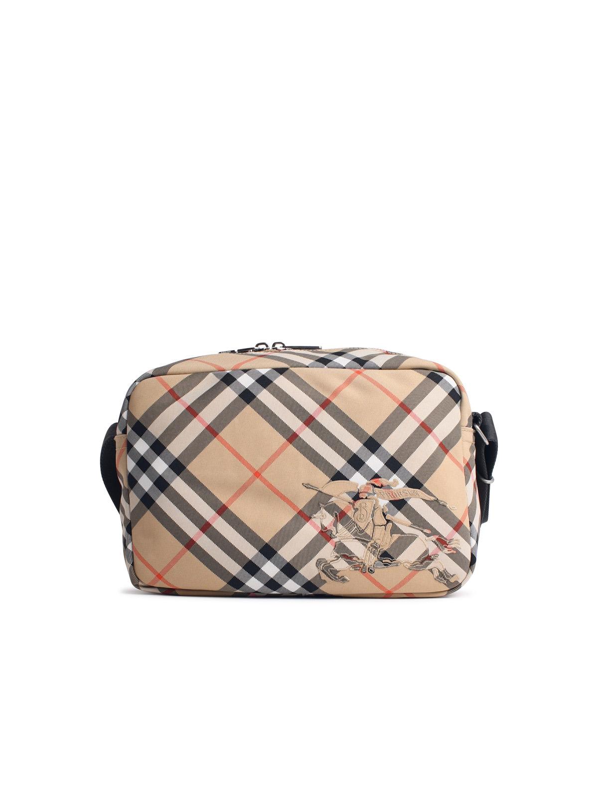 Burberry Check Shoulder Bag - Beige