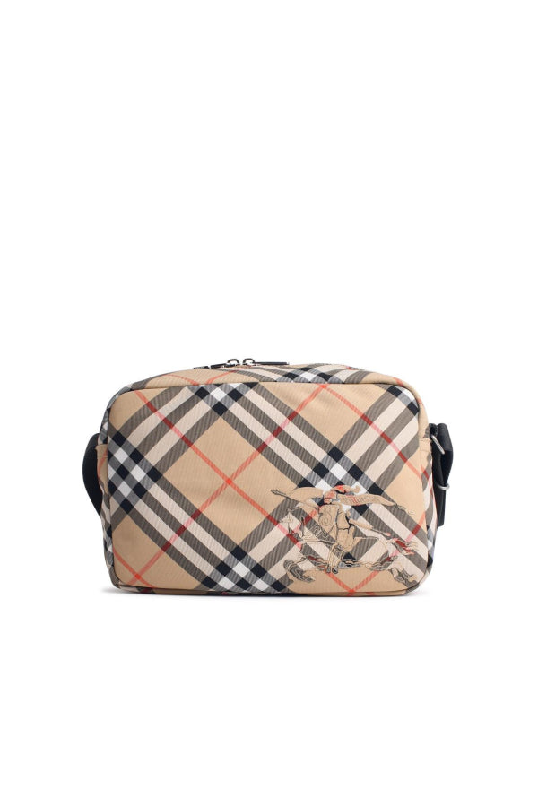 Burberry Check Shoulder Bag - Beige