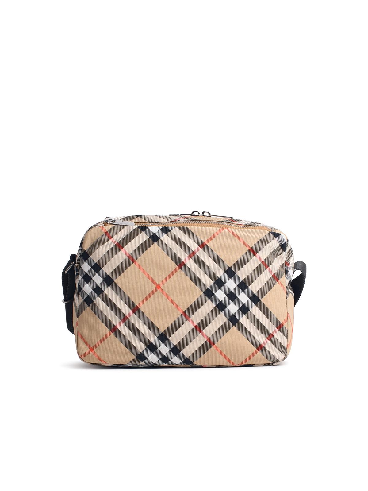 Burberry Check Shoulder Bag - Beige