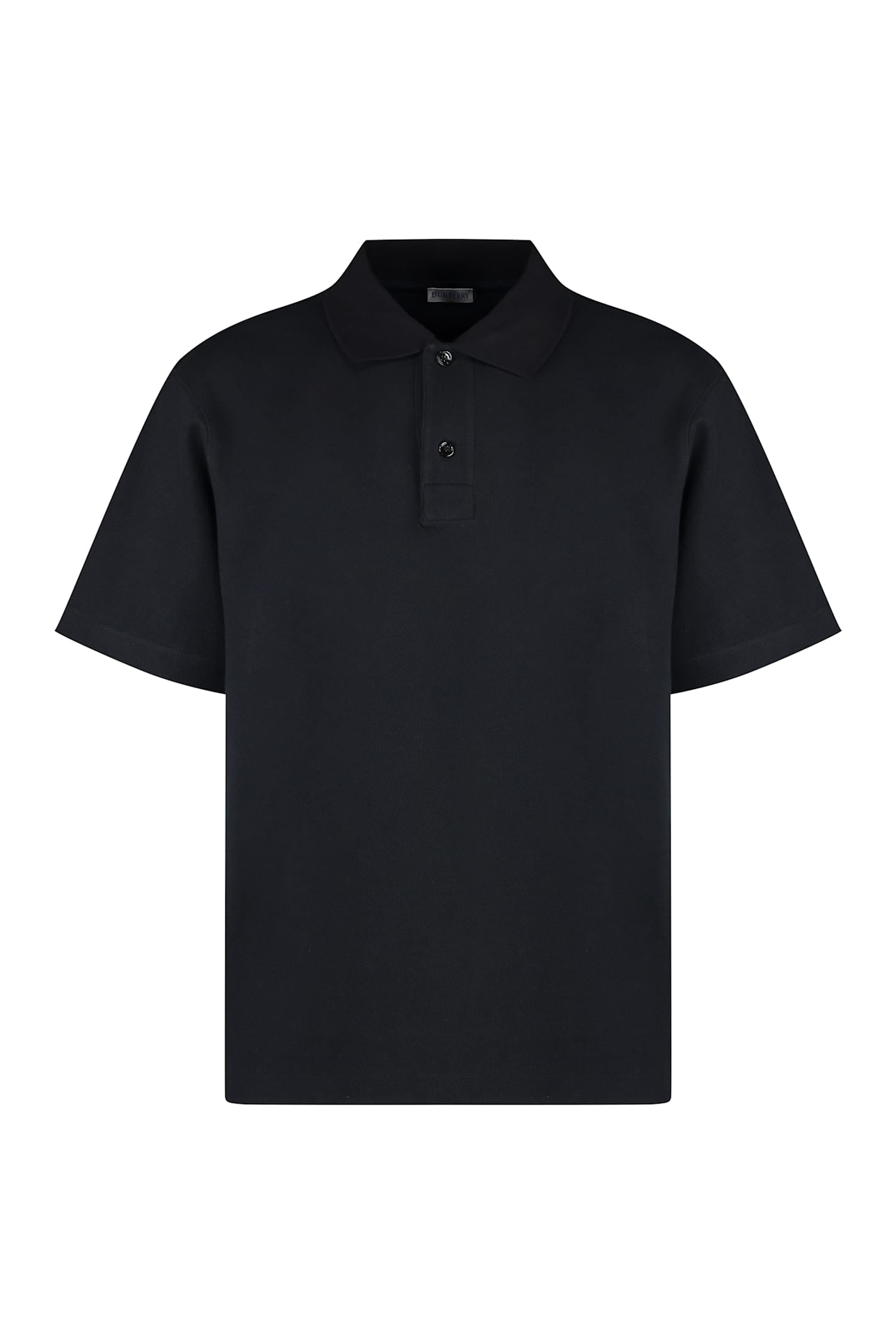 Burberry Cotton-Piqué Polo Shirt - Black