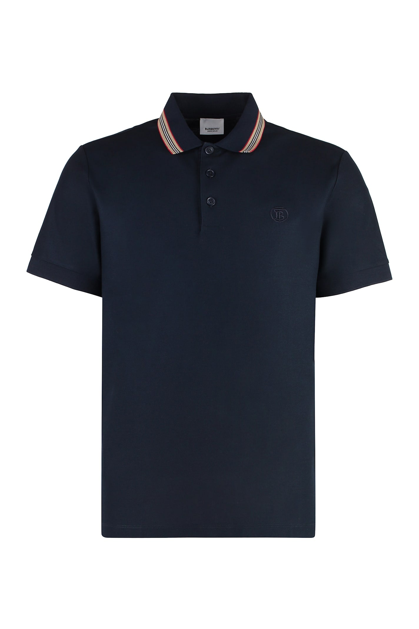 Burberry Cotton-Piqu Polo Shirt - Black