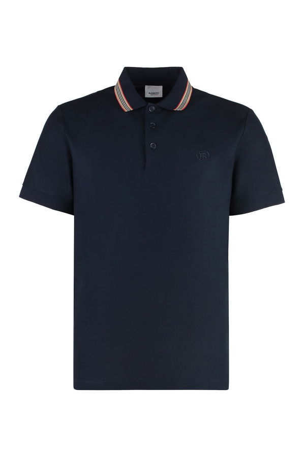 Burberry Cotton-Piqu Polo Shirt - Black