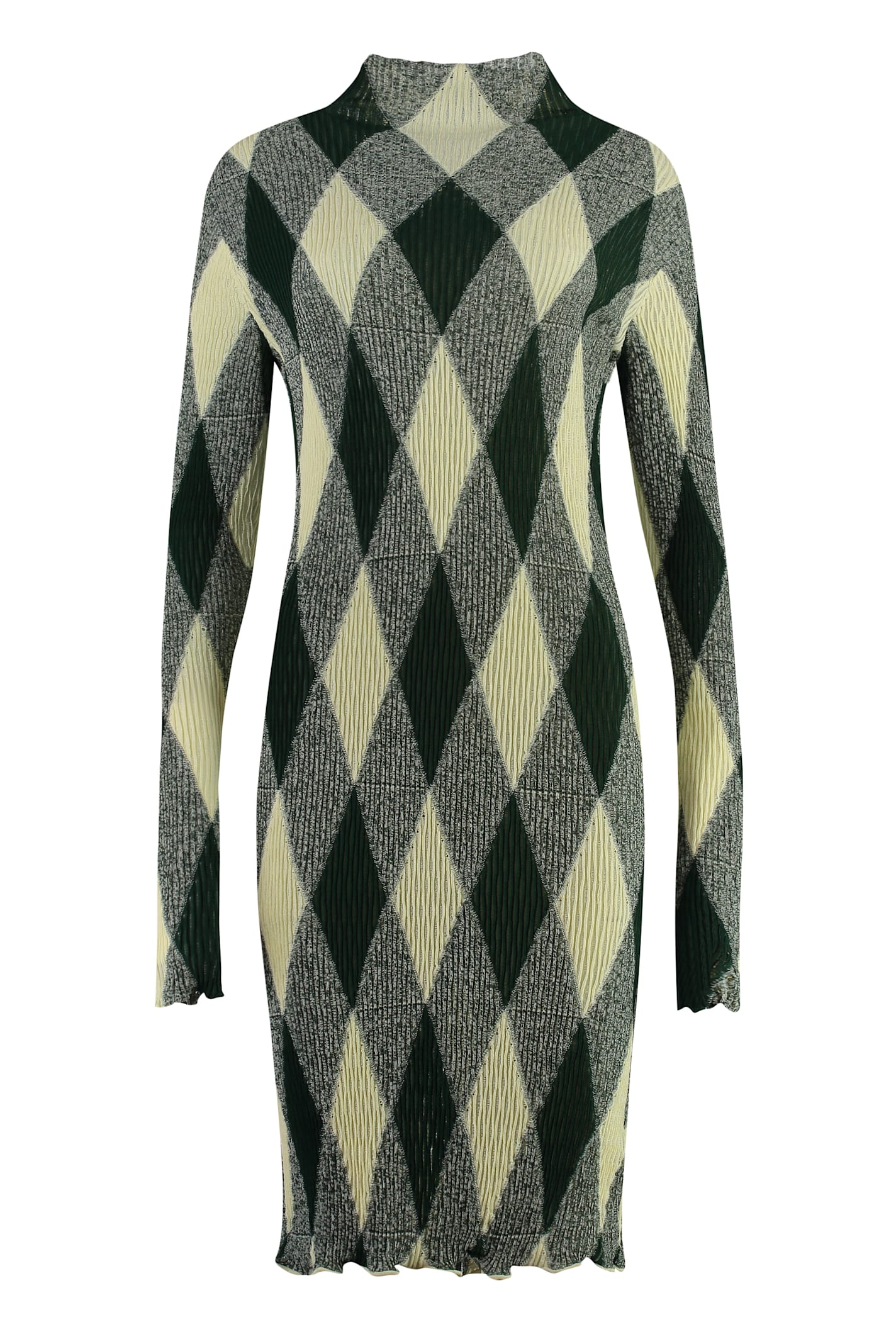 Burberry Cotton-silk Blend Dress - Green