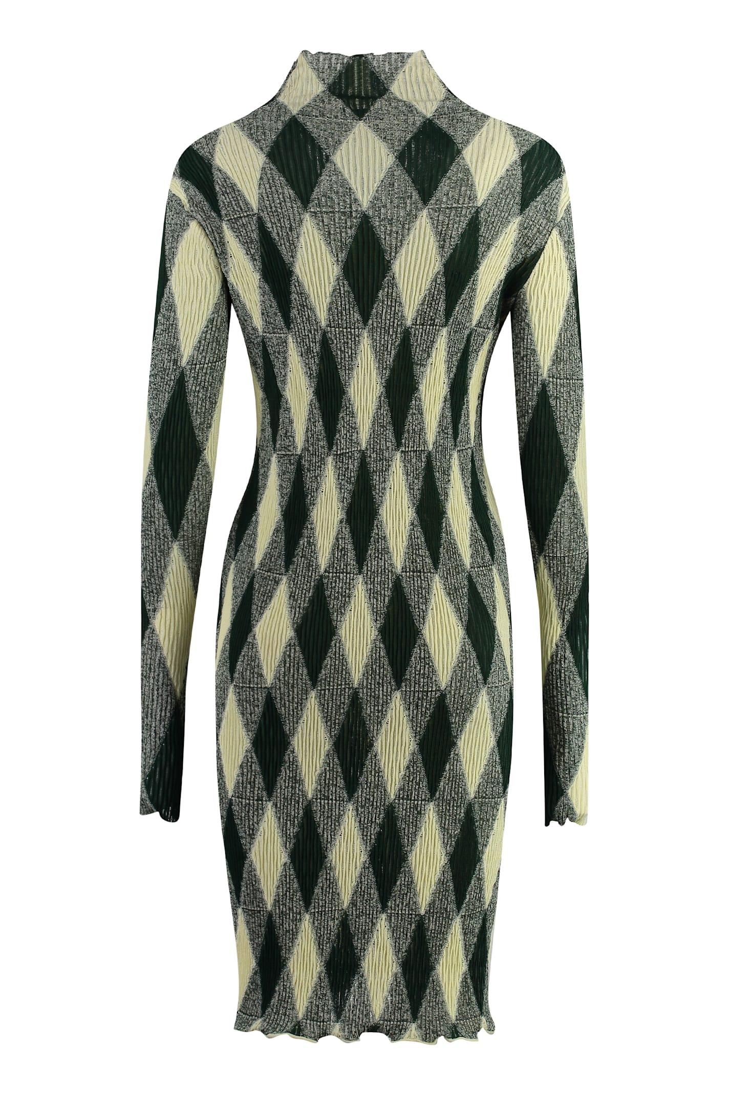 Burberry Cotton-silk Blend Dress - Green