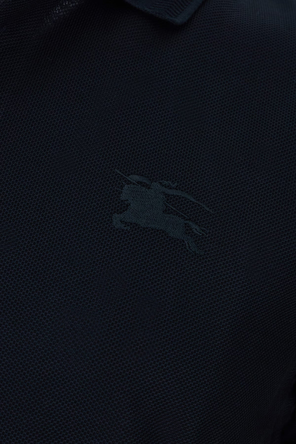 Burberry Navy Blue Piquet Polo Shirt