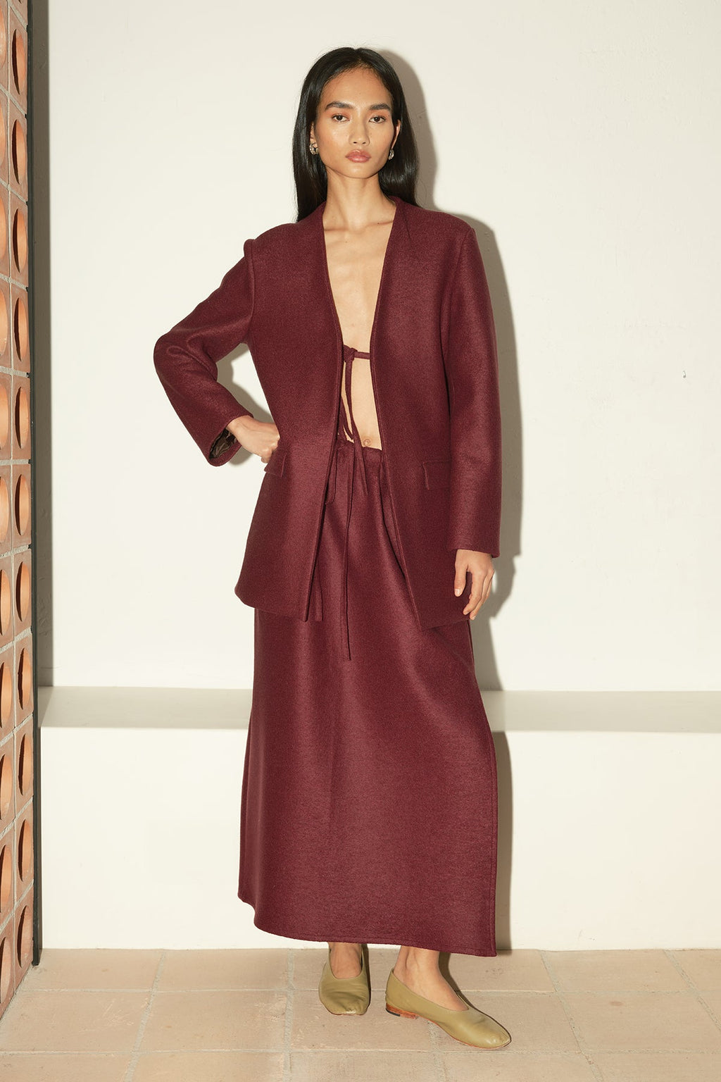 Datura Nova Skirt - Burgundy
