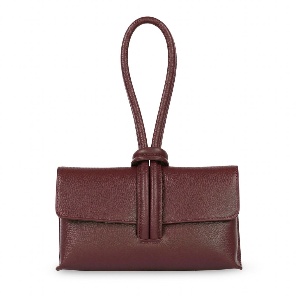 London Atelier Byproduct Leather Loop Clutch Bag