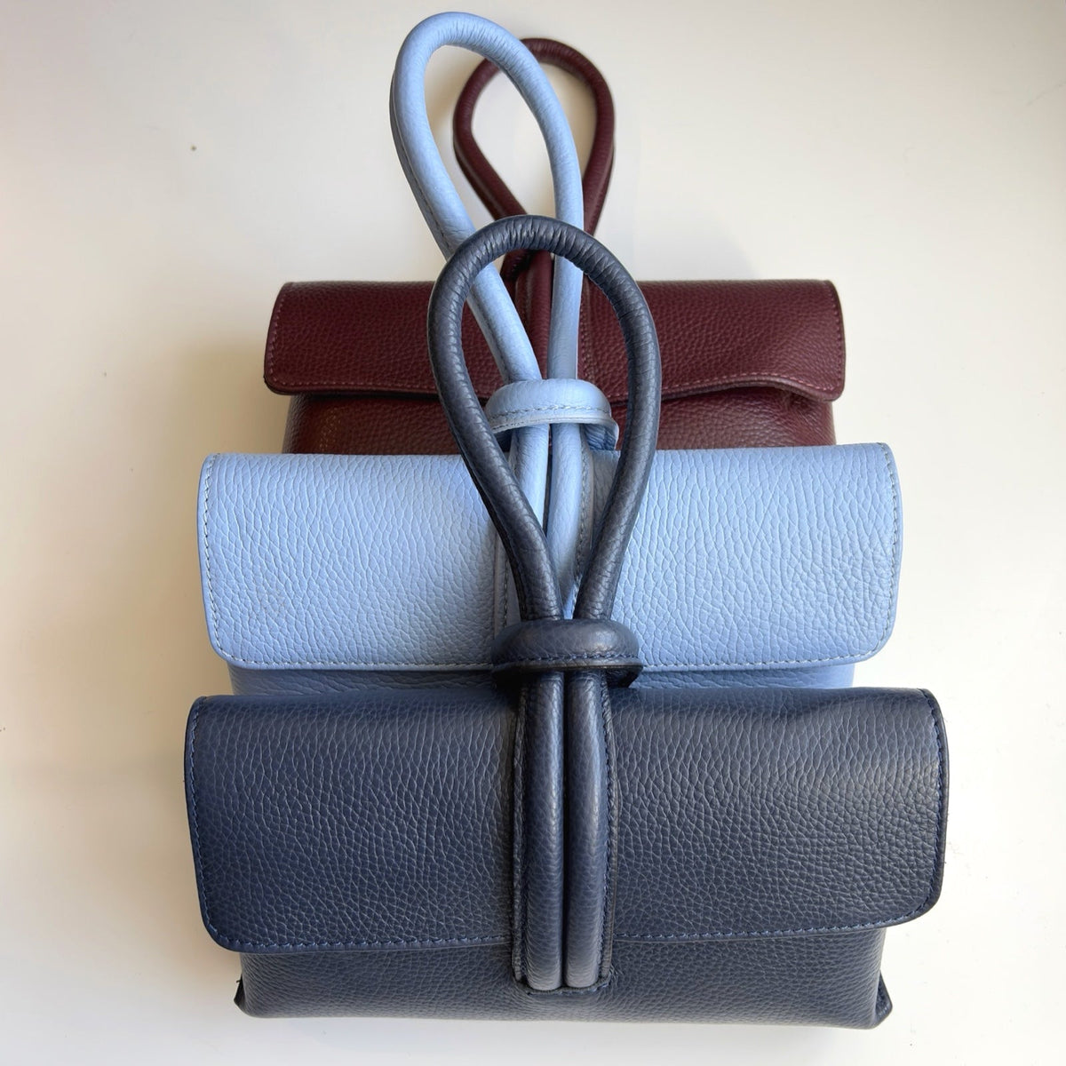 London Atelier Byproduct Leather Loop Clutch Bag