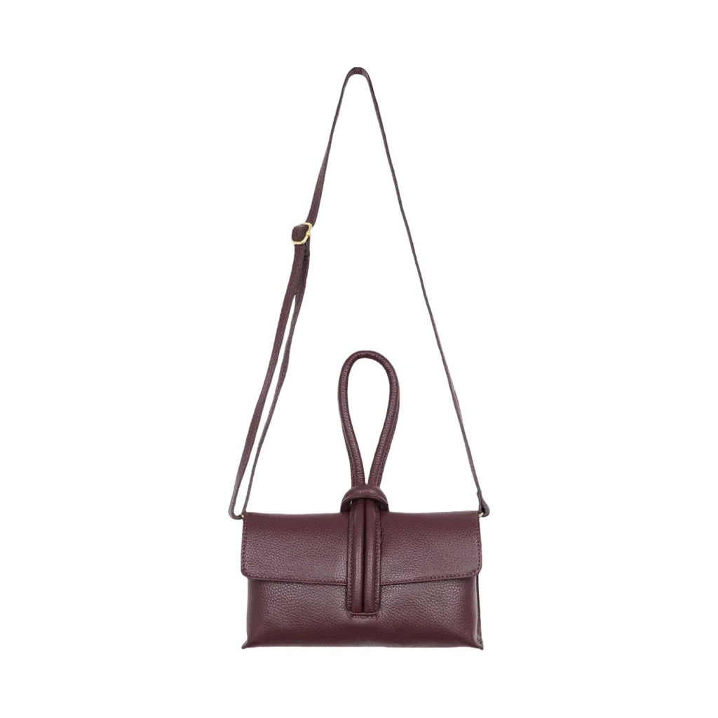 London Atelier Byproduct Leather Loop Clutch Bag
