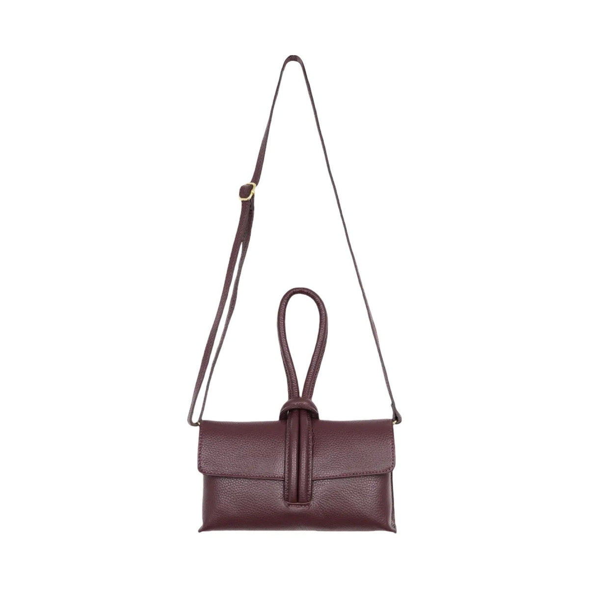 London Atelier Byproduct Leather Loop Clutch Bag