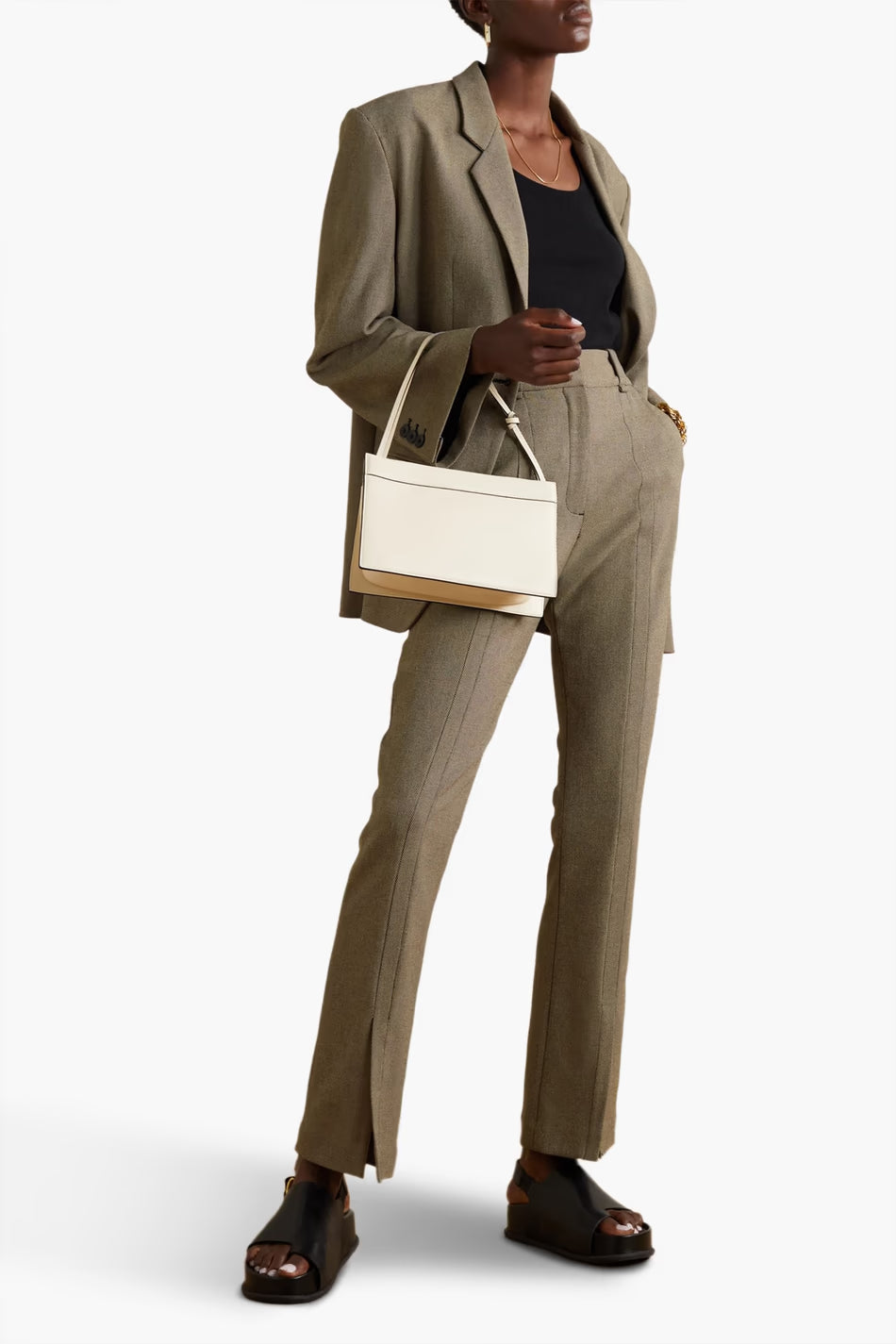 By Malene Birger Straight Leg Split Hem Pants
