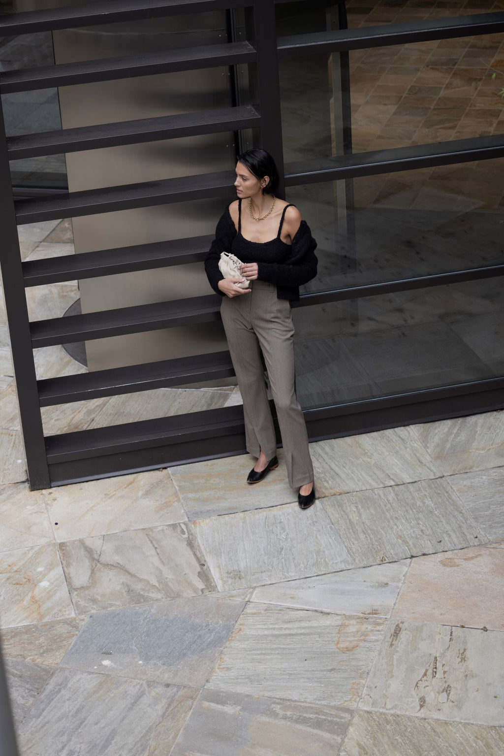 By Malene Birger Straight Leg Split Hem Pants