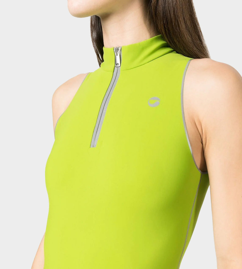 Coperni C+ Zipped Sleeveless Bodysuit - Apple Green