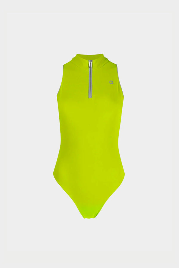 Coperni C+ Zipped Sleeveless Bodysuit - Apple Green