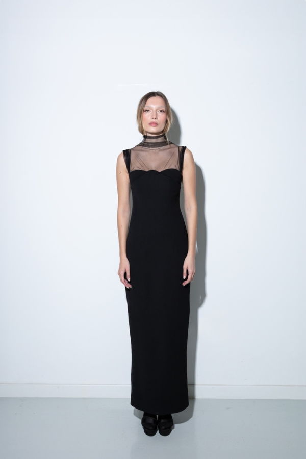 Maet Cambri Long Dress - Black