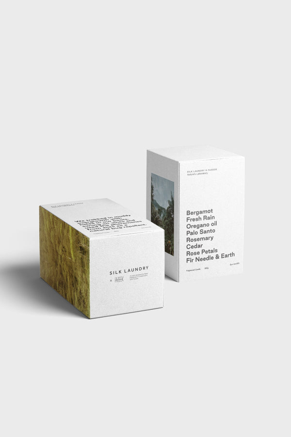 Silk Laundry NATURES LABORATORY CANDLE - WHITE