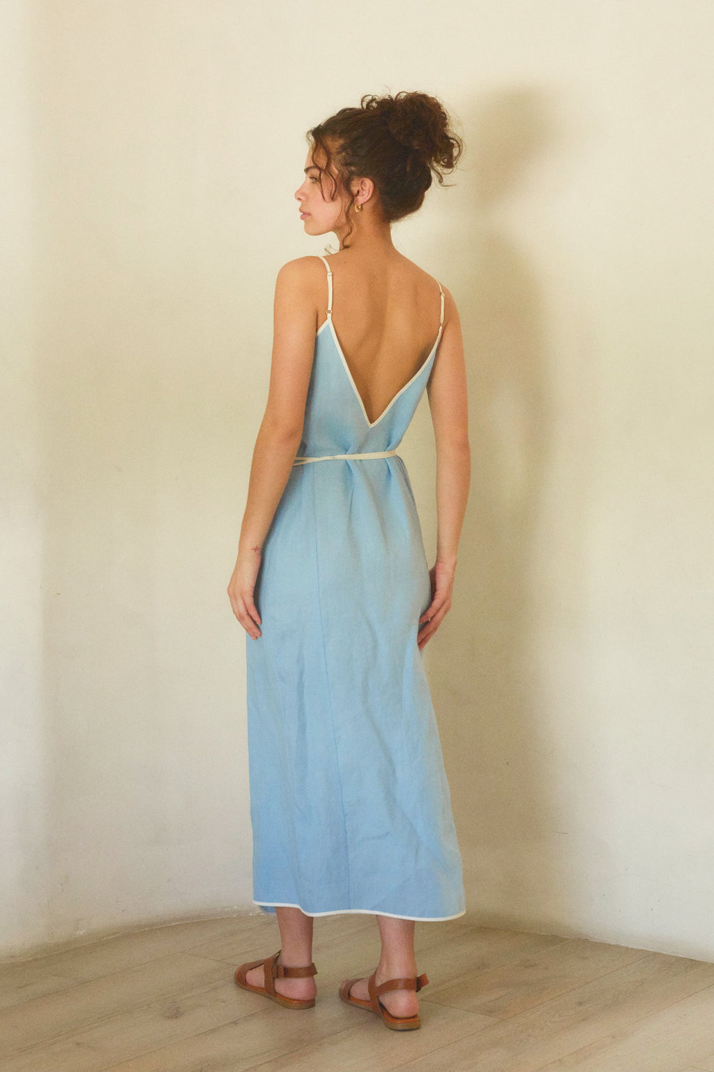 ESYA Capri Linen Wrap Dress