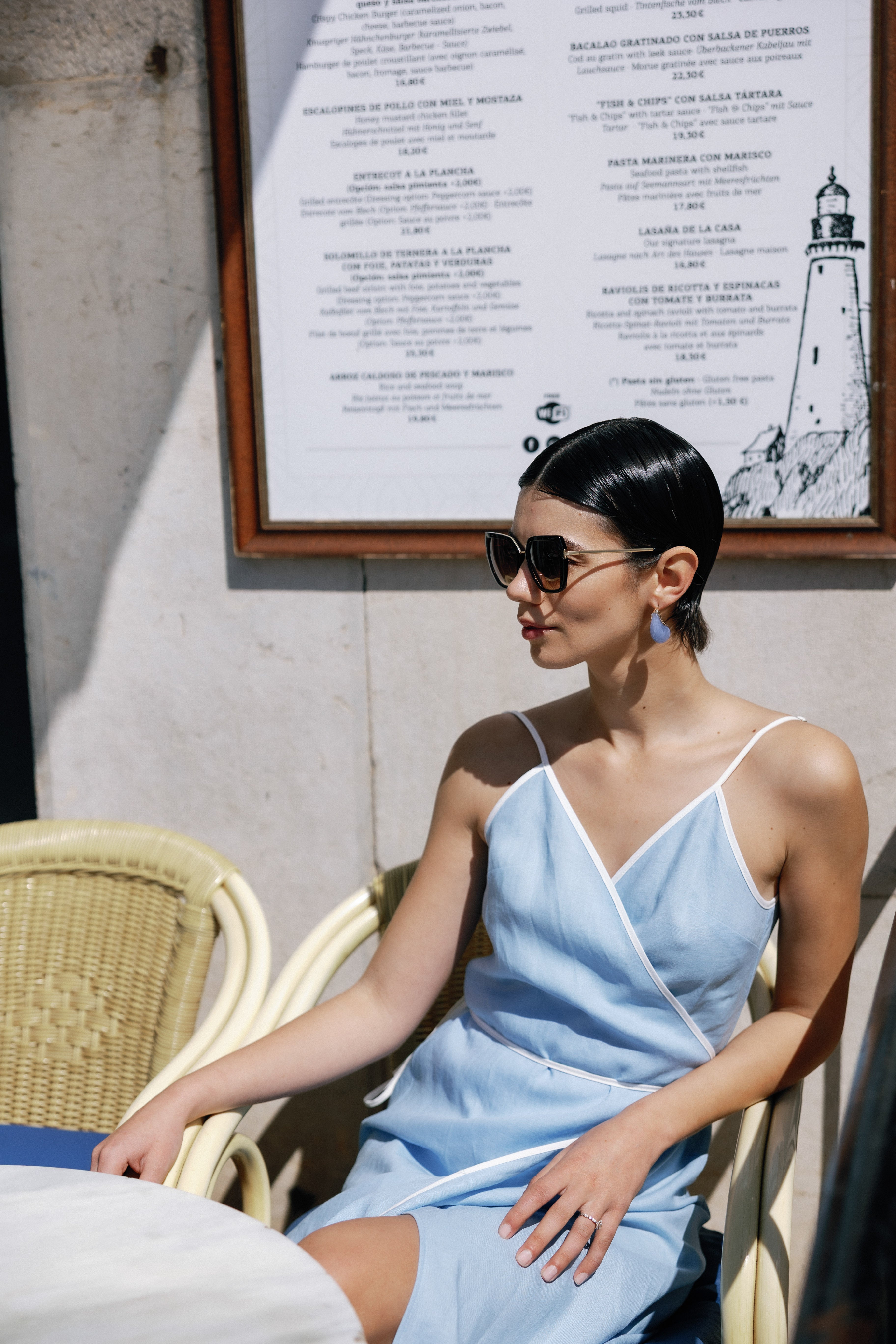 ESYA Capri Linen Wrap Dress