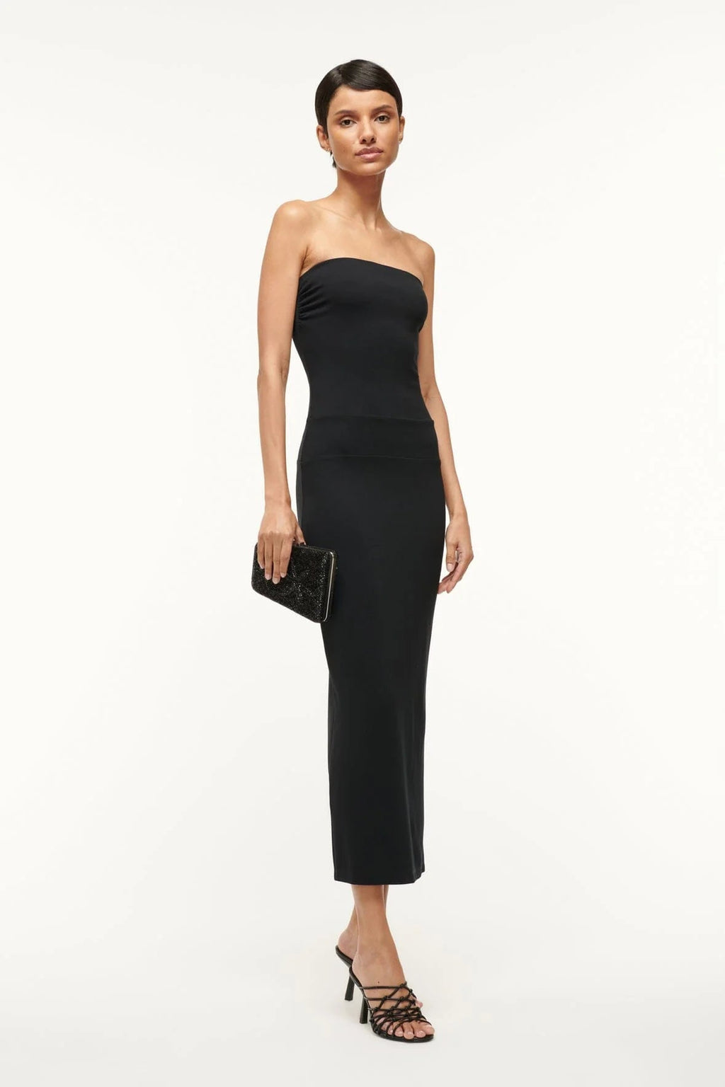 Staud Carmella Beaded Clutch - Black Starfish