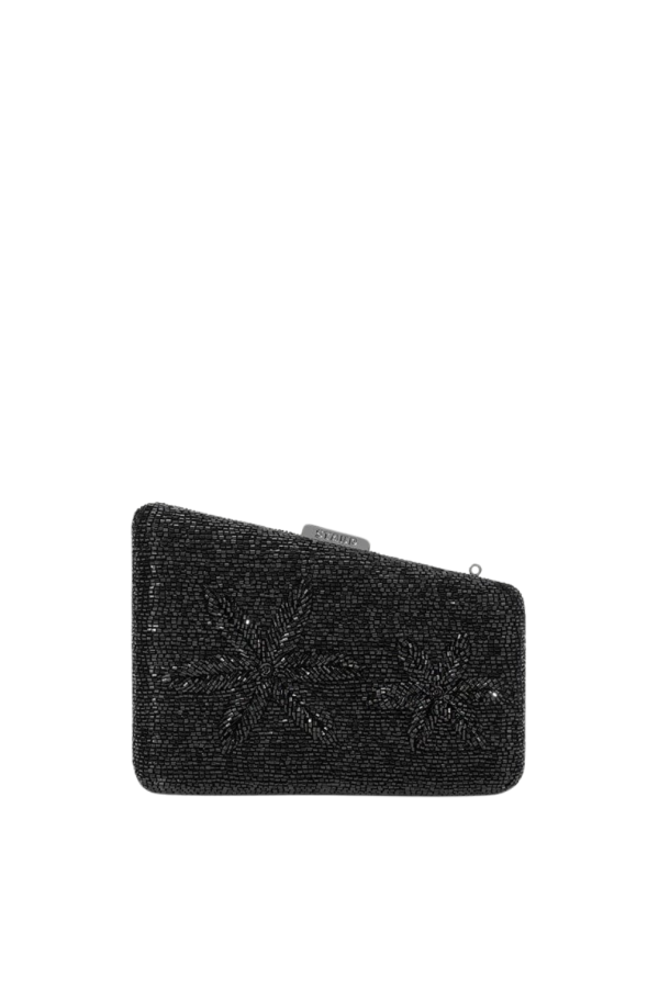 Staud Carmella Beaded Clutch - Black Starfish