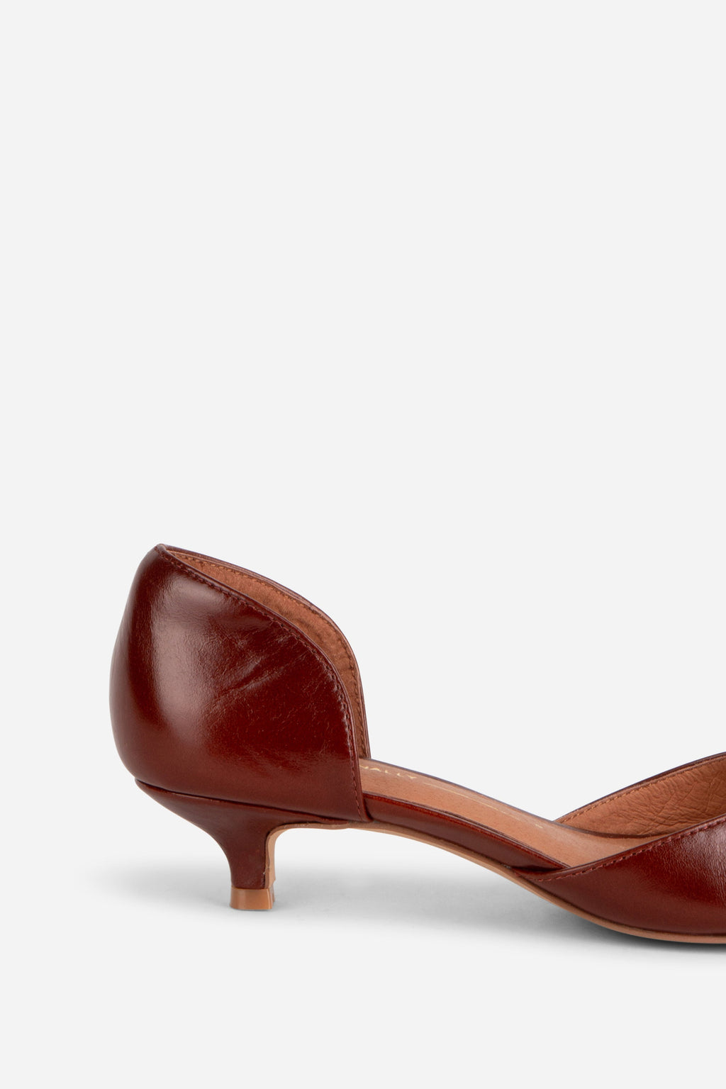 "INTENTIONALLY __________." Carol Peep Toe Kitten Heel