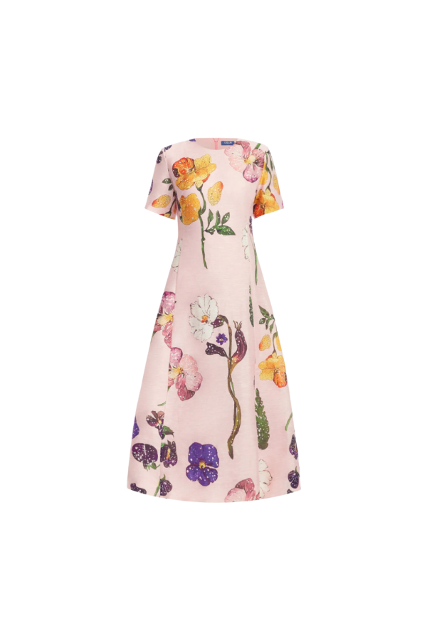 Leo Lin Caroline Short Sleeve Midi Dress - Wildbloom