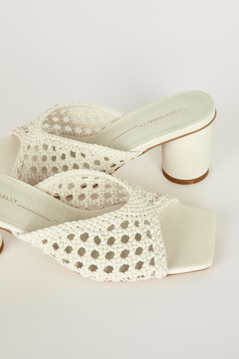 "INTENTIONALLY __________." Cassandra Vegan Heel