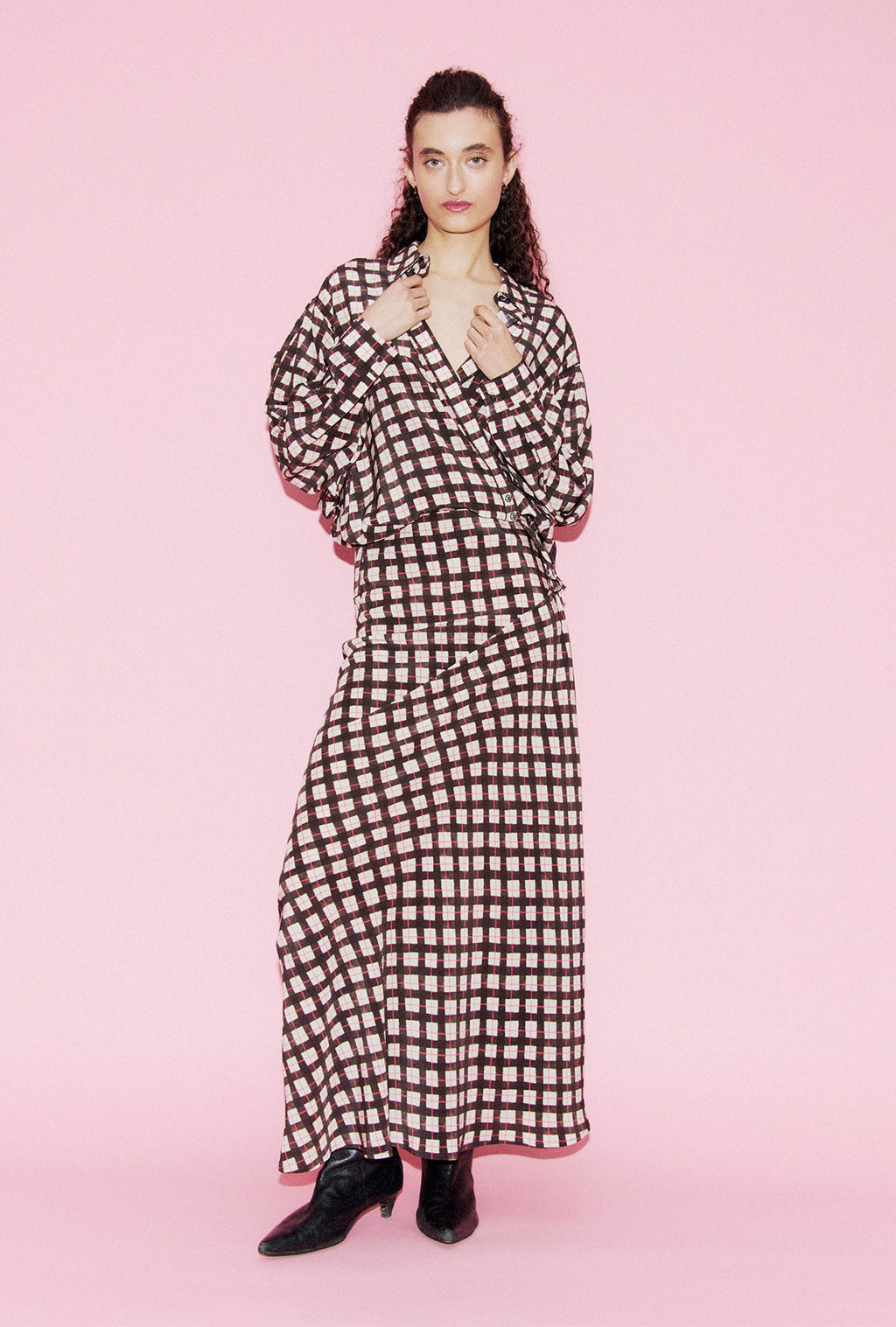Silk Laundry CDC Crossover Shirt - Luna Gingham