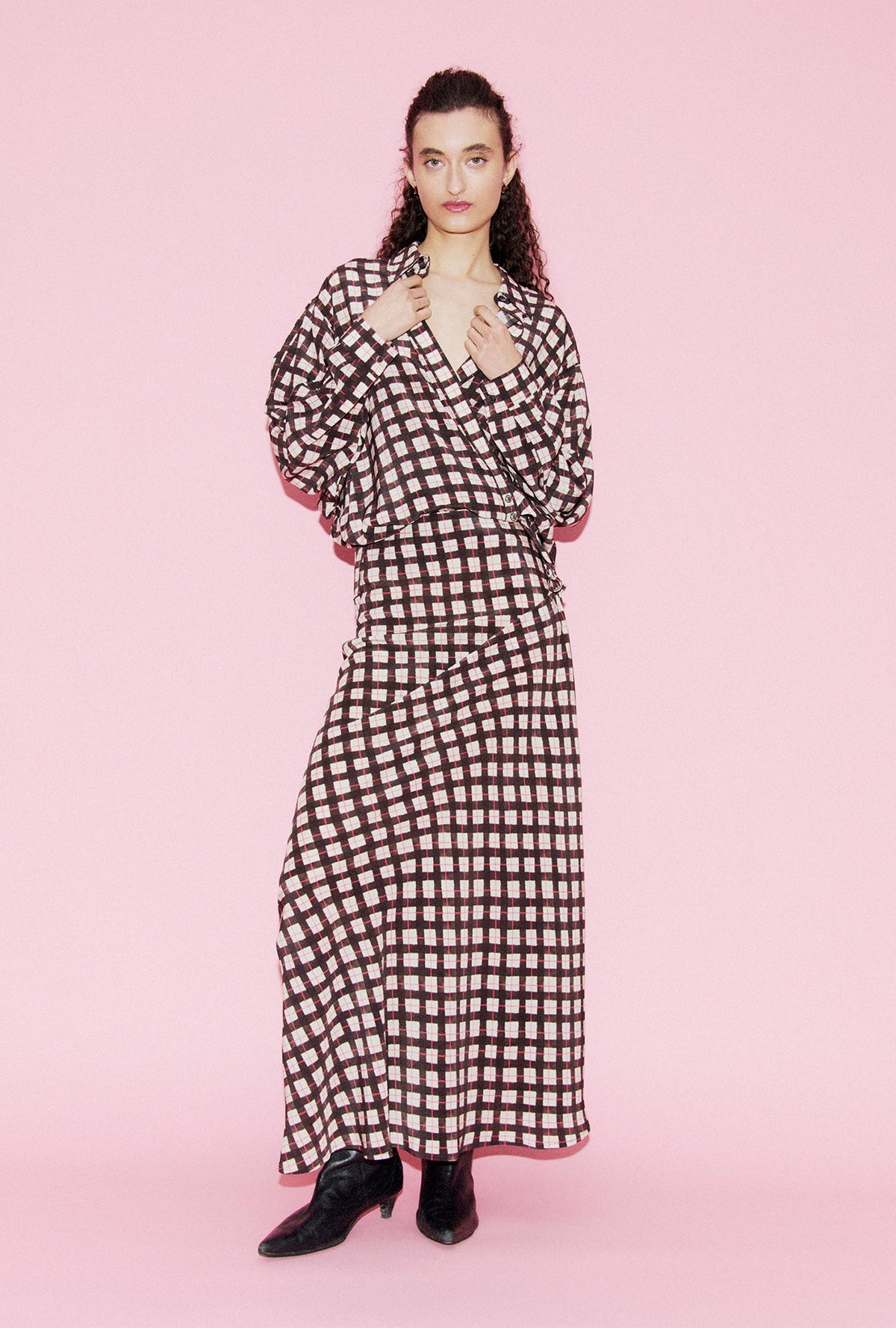 Silk Laundry CDC Crossover Shirt - Luna Gingham