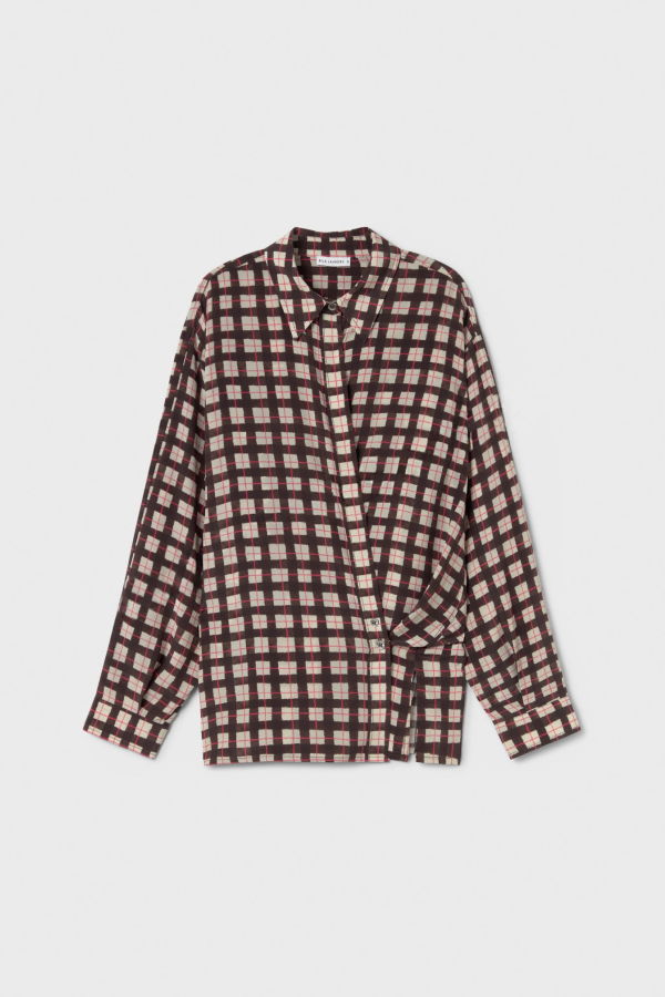 Silk Laundry CDC Crossover Shirt - Luna Gingham