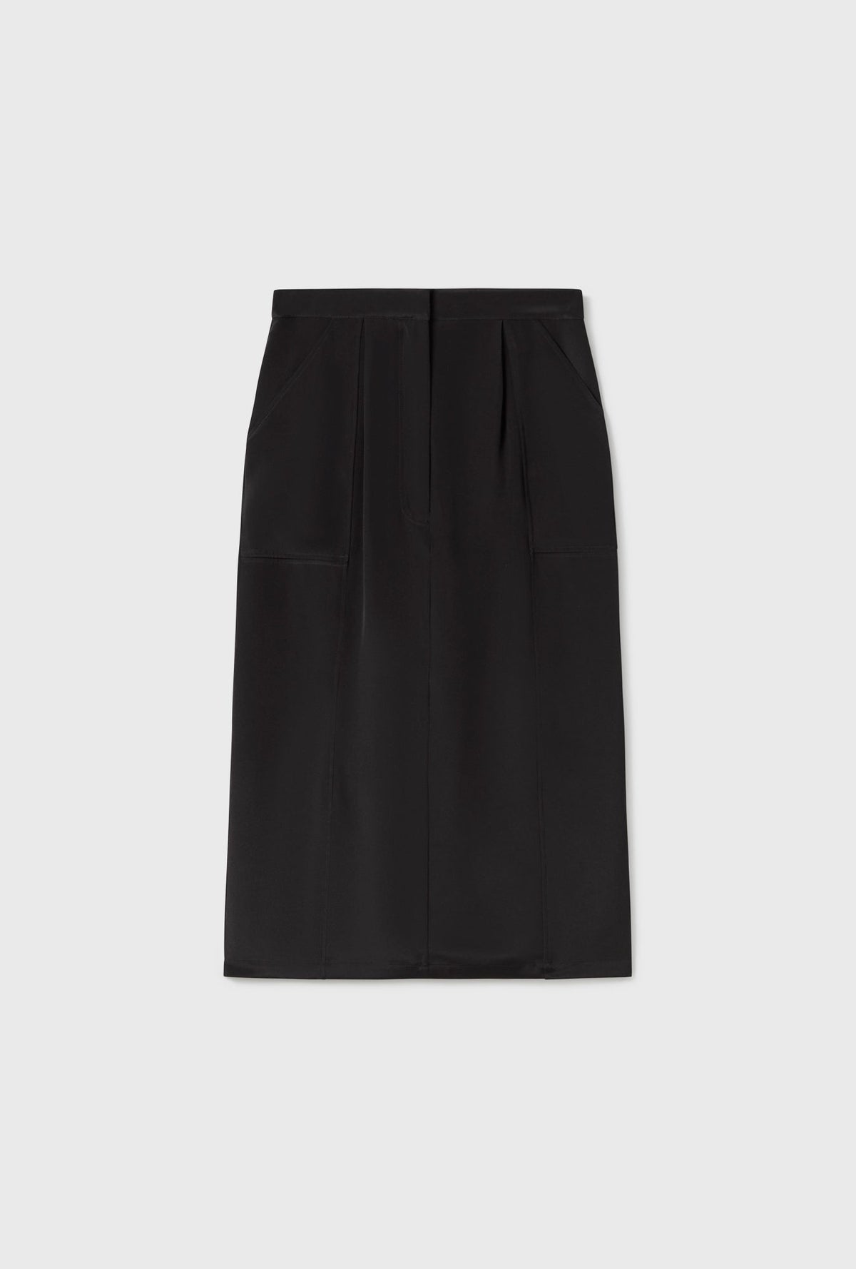 Silk Laundry CDC Long Suit Skirt - Black