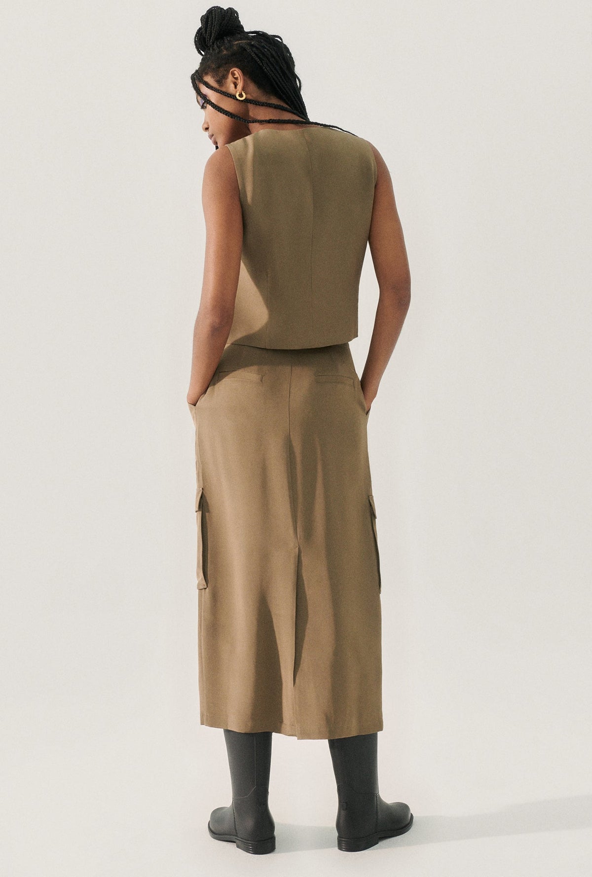 Silk Laundry CDC Long Suit Skirt - Cub