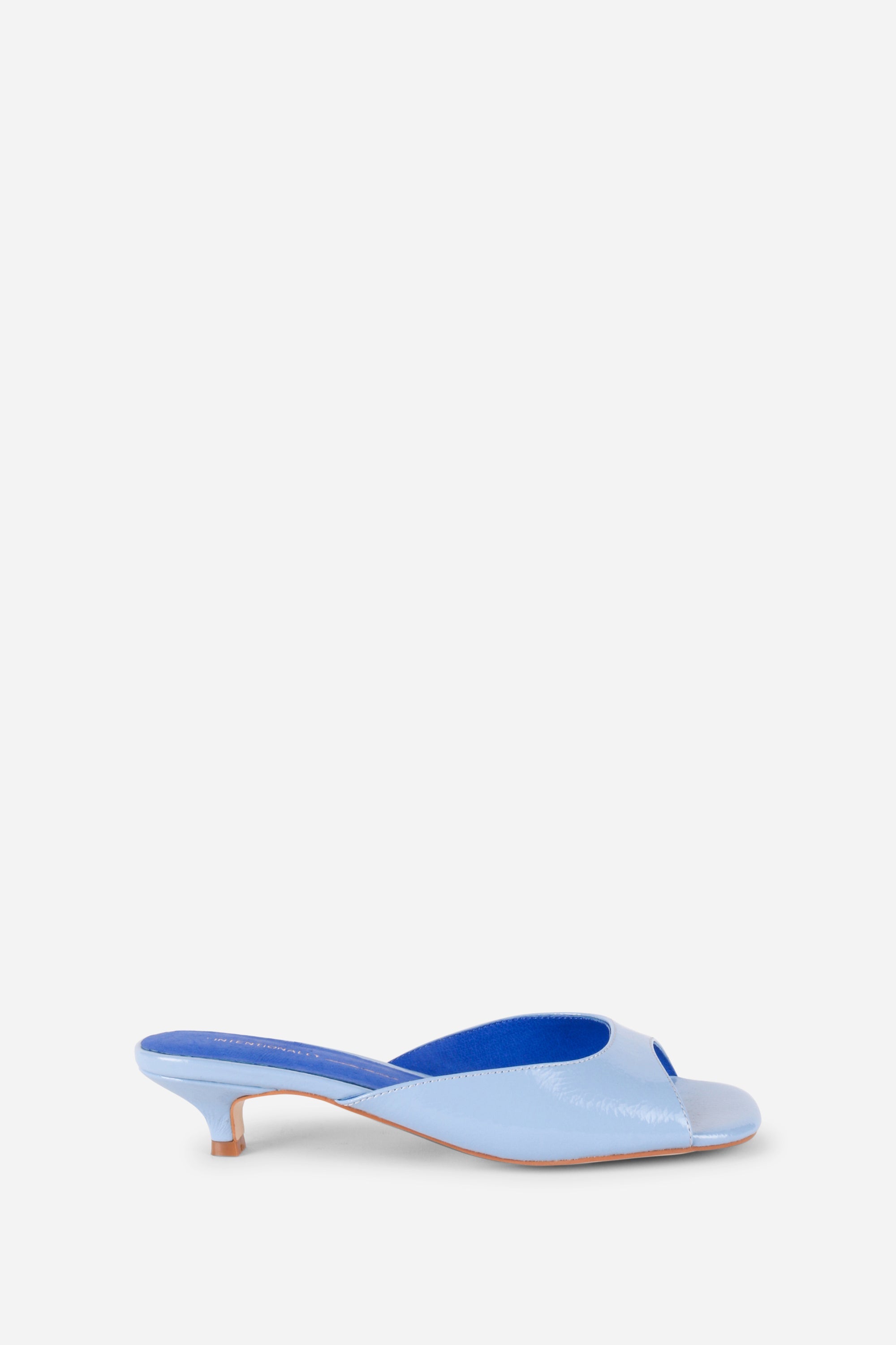 "INTENTIONALLY __________." Cee Kitten Heel Mule Shoes
