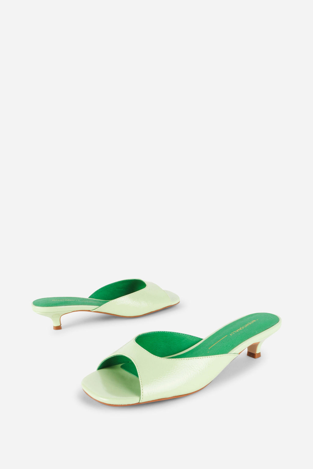 "INTENTIONALLY __________." Cee Kitten Heel Mule Shoes