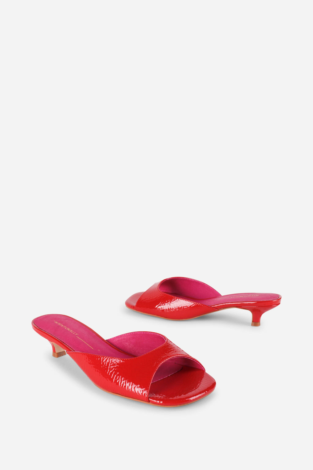 "INTENTIONALLY __________." Cee Kitten Heel Mule Shoes
