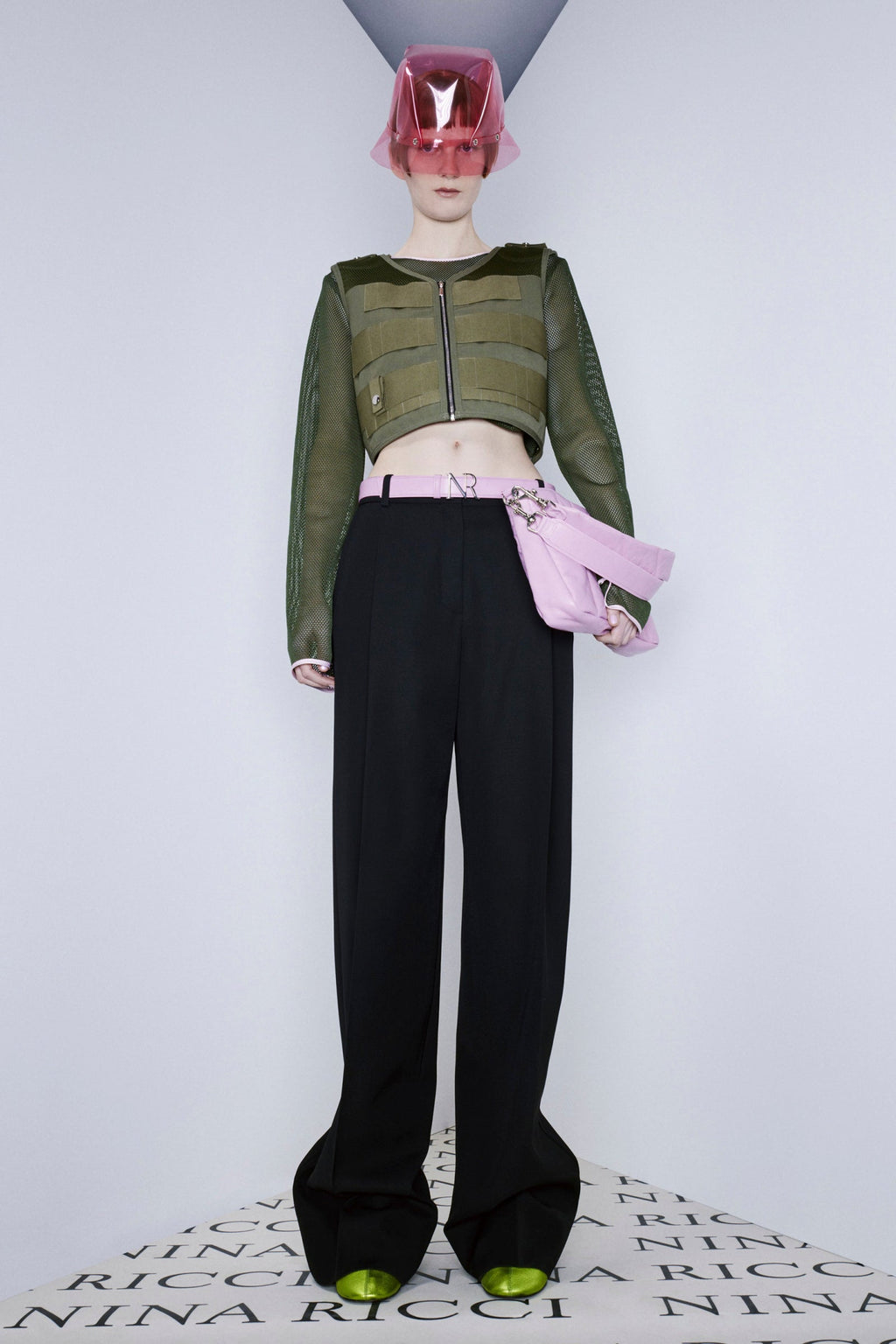 Nina Ricci Ceinture Leather Belt - Rose