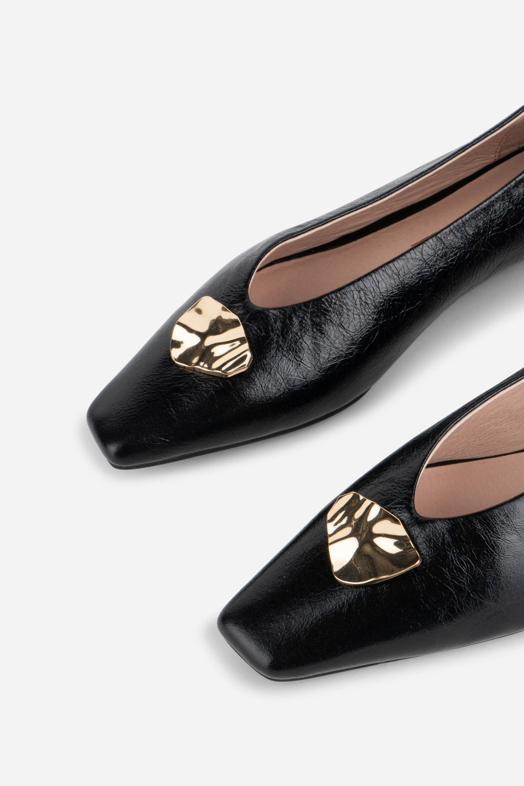 "INTENTIONALLY __________." Celda Crinkle Patent Flat