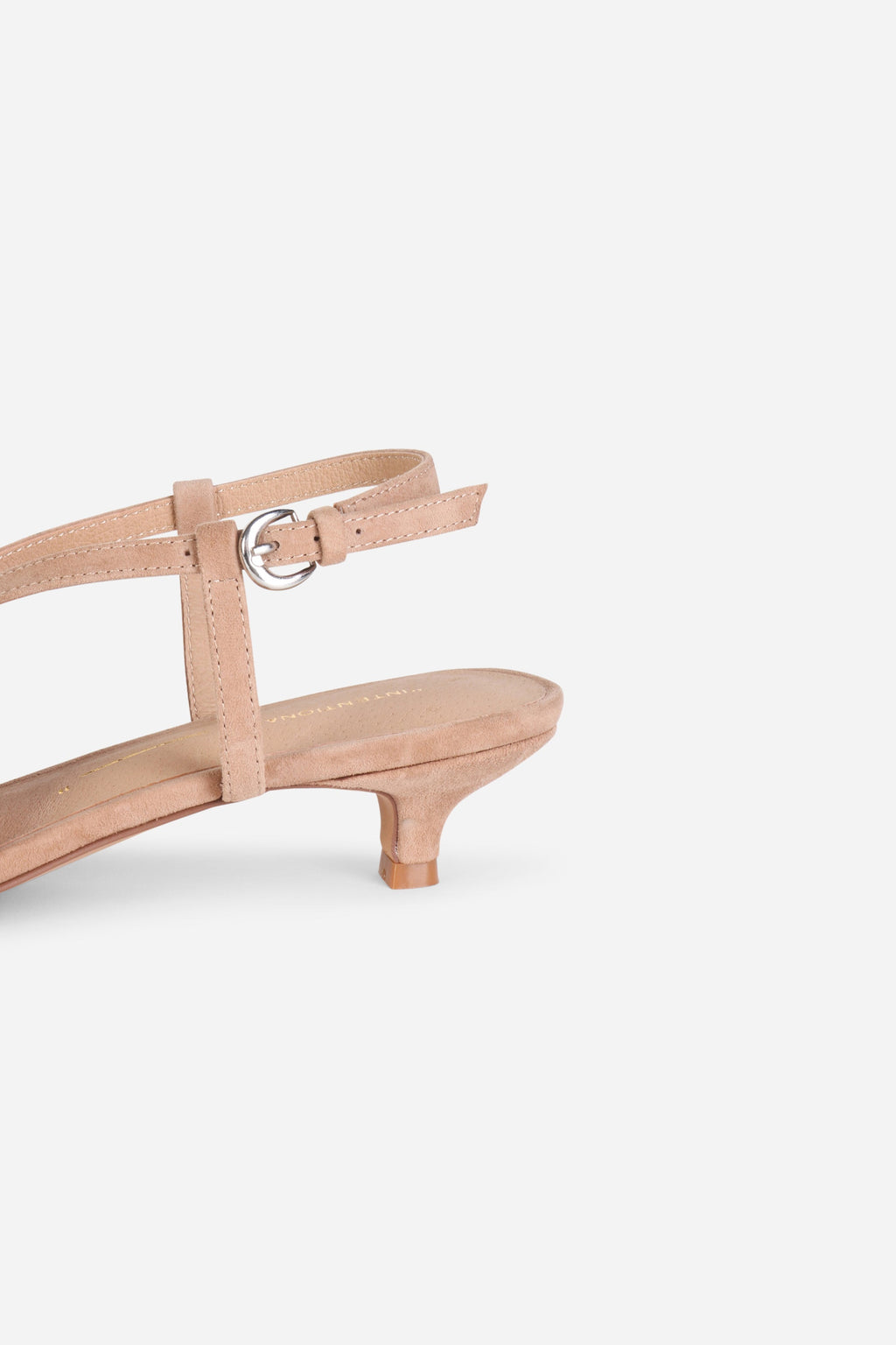 INTENTIONALLY __________. Chaperone Fringe Kitten Heel Sandals