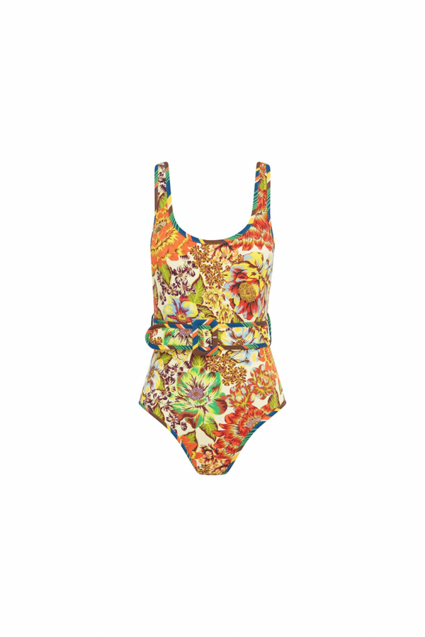 ALÉMAIS Charlie Belted One Piece Swimsuit - Multi