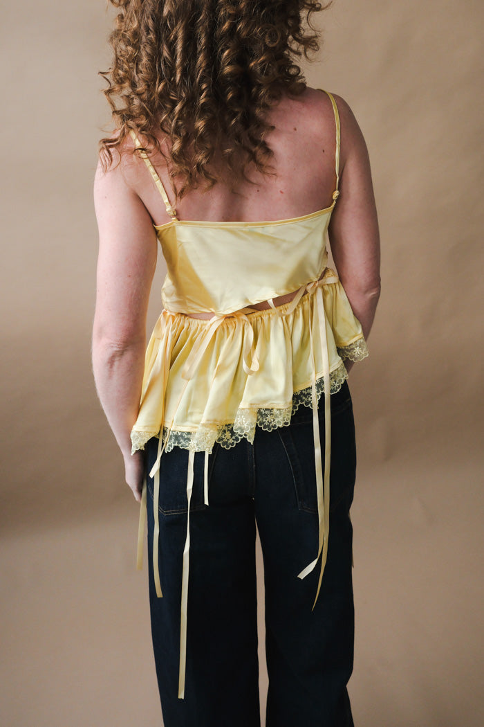 Allina Liu Chase Top - Banana Milk