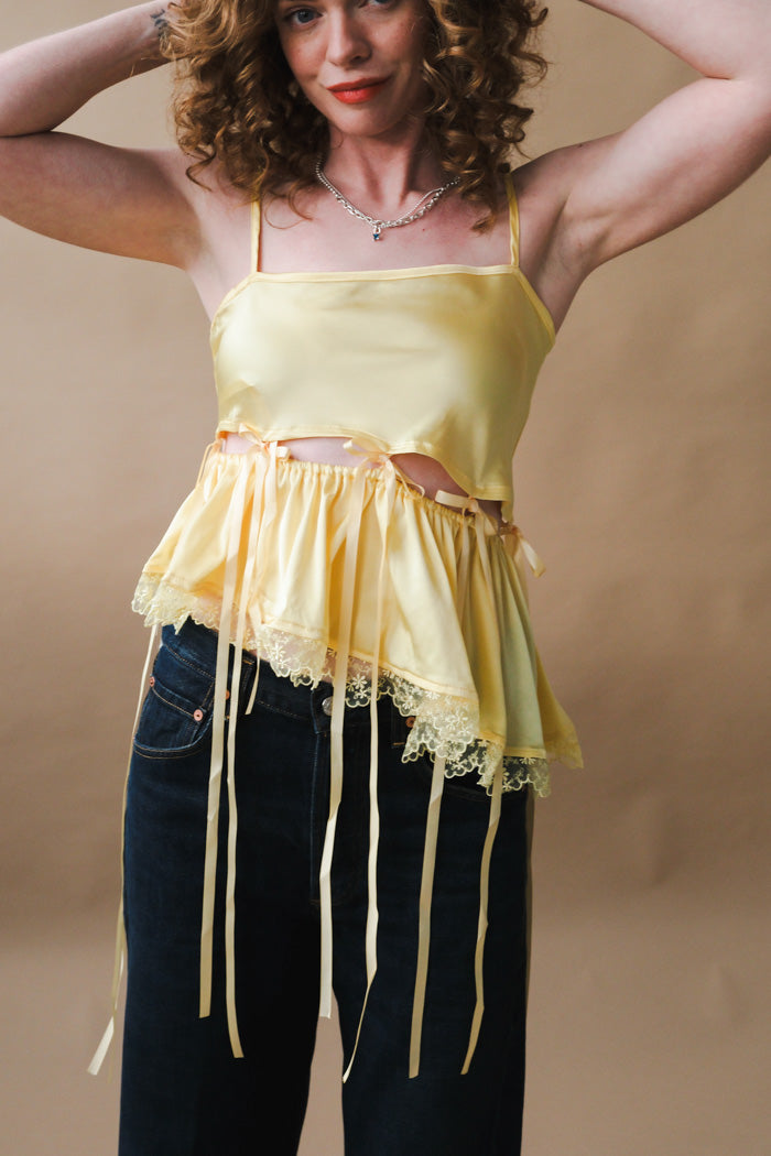 Allina Liu Chase Top - Banana Milk