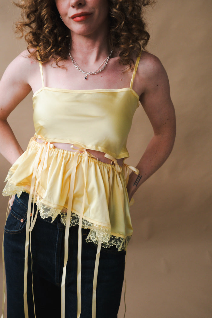 Allina Liu Chase Top - Banana Milk