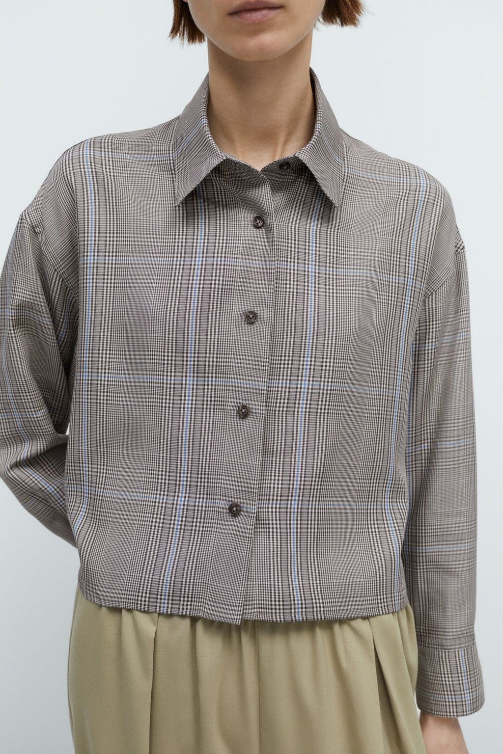 Cordera Checked Shirt - Brown