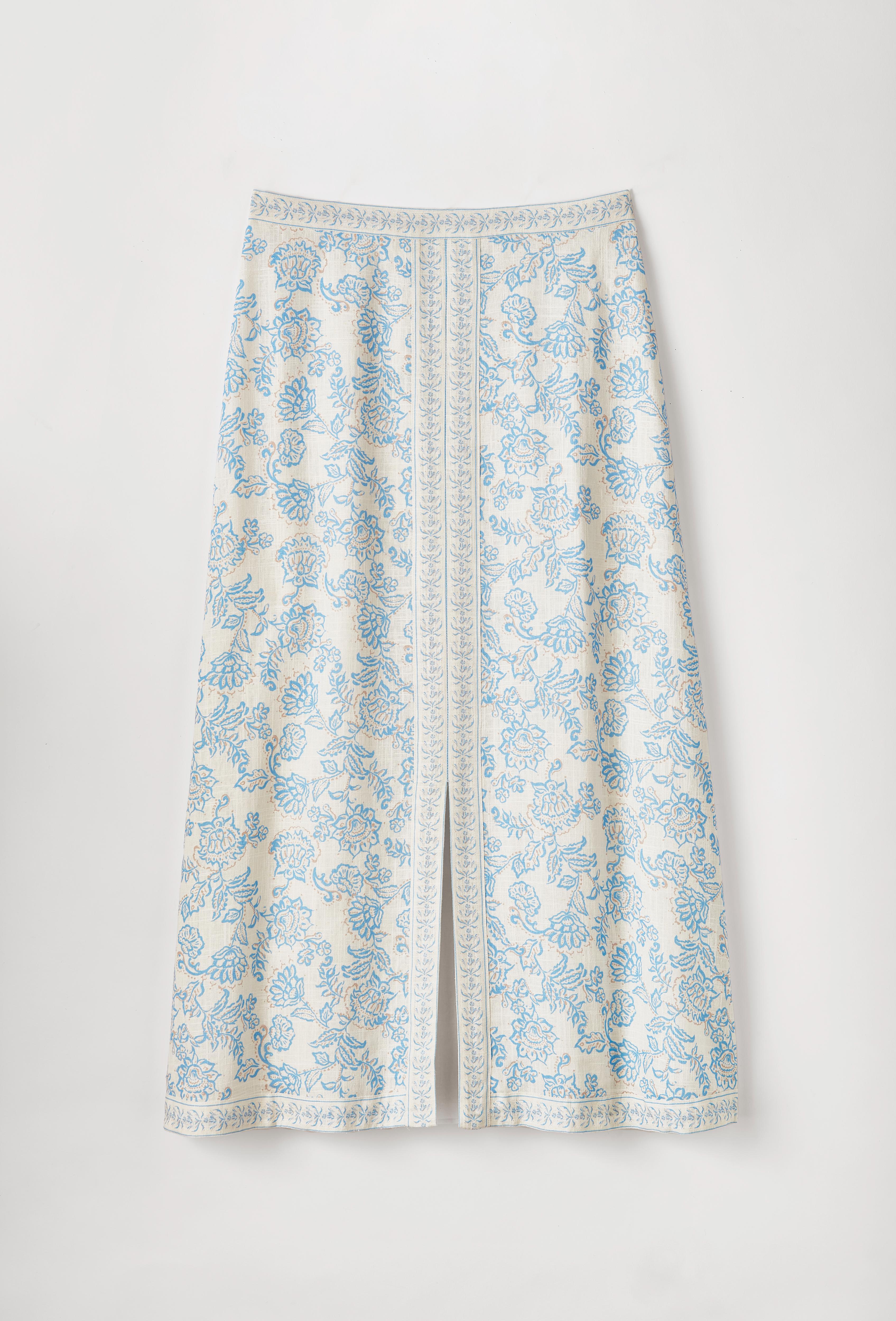 Cartolina Clara Midi Skirt - Kallithea-Ivory